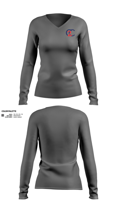 C2C Property Solutions 59696330 Women's Long Sleeve V-neck Shirt - 50