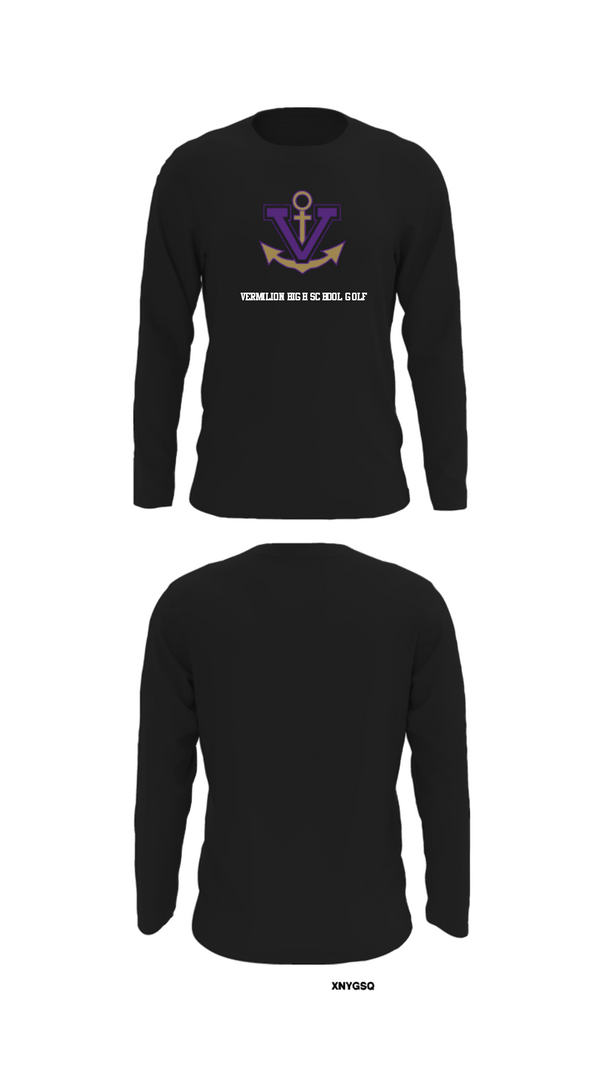 Long Sleeve Performance Shirt, Vermilion High School Golf, Golf, Teamtime, Team time, sublimation, custom sports apparel, team uniforms, spirit wear, spiritwear, sports uniforms, custom shirts, team store, custom team store, fundraiser sports, apparel fundraiser