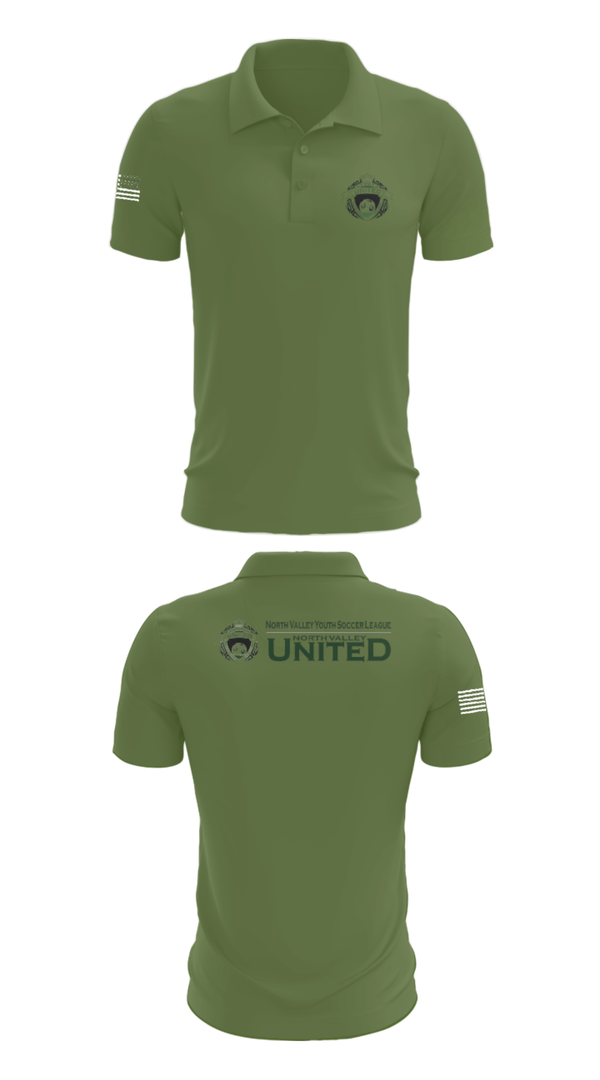 Short Sleeve Performance Polo, North Valley Youth Soccer League, Men's Soccer, Teamtime, Team time, sublimation, custom sports apparel, team uniforms, spirit wear, spiritwear, sports uniforms, custom shirts, team store, custom team store, fundraiser sports, apparel fundraiser