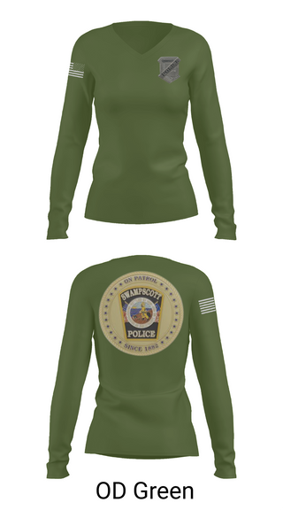 Womens Long Sleeve Vneck Shirt, Swampscott Police, Police, Teamtime, Team time, sublimation, custom sports apparel, team uniforms, spirit wear, spiritwear, sports uniforms, custom shirts, team store, custom team store, fundraiser sports, apparel fundraiser