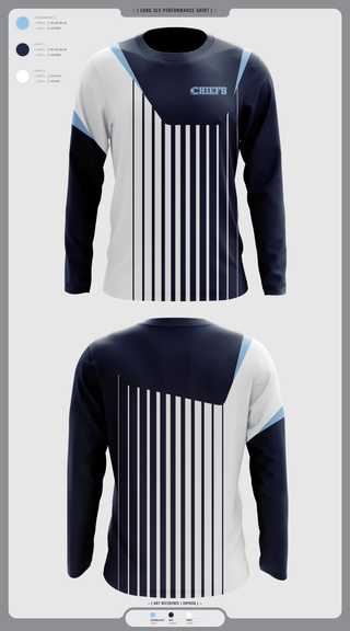 Long Sleeve Performance Shirt, Chiefs, Baseball, Teamtime, Team time, sublimation, custom sports apparel, team uniforms, spirit wear, spiritwear, sports uniforms, custom shirts, team store, custom team store, fundraiser sports, apparel fundraiser