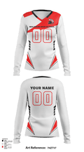 Waldron High School Volleyball 23401956 Women's Long Sleeve V-neck Shirt - 23