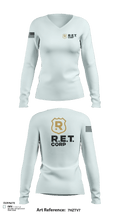 RET CORP 33326250 Women's Long Sleeve V-neck Shirt - 121