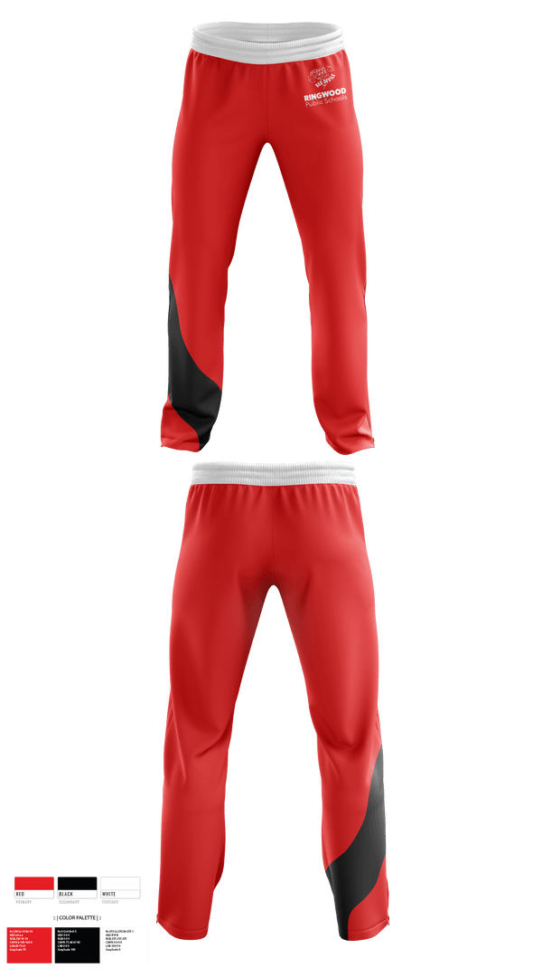 Sweatpants, Ringwood High School Band, Spirit Store, Teamtime, Team time, sublimation, custom sports apparel, team uniforms, spirit wear, spiritwear, sports uniforms, custom shirts, team store, custom team store, fundraiser sports, apparel fundraiser