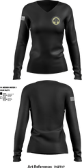 44th infantry brigade 38050095 Women's Long Sleeve V-neck Shirt - 2