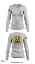 Swampscott Police 55581807 Women's Long Sleeve V-neck Shirt - 119