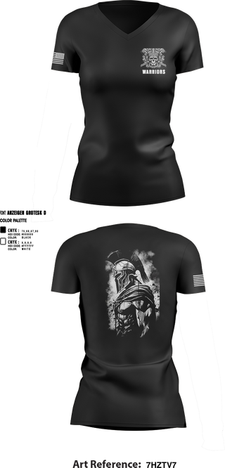 Womens Short Sleeve Vneck Shirt, Warriors, Army, Teamtime, Team time, sublimation, custom sports apparel, team uniforms, spirit wear, spiritwear, sports uniforms, custom shirts, team store, custom team store, fundraiser sports, apparel fundraiser