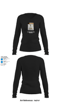 Fallsburg High School Basketball 71002589 Women's Long Sleeve V-neck Shirt -1 34