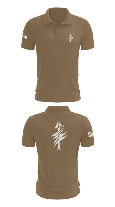 3rd Battalion 2nd Marines Scout Sniper Platoon 1879947 Short Sleeve Performance Polo - 7