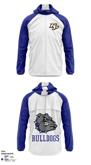 Windbreaker, NP Bulldogs, Wrestling, Teamtime, Team time, sublimation, custom sports apparel, team uniforms, spirit wear, spiritwear, sports uniforms, custom shirts, team store, custom team store, fundraiser sports, apparel fundraiser