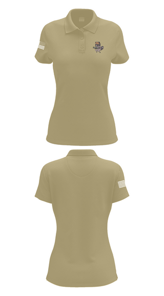 Womens Short Sleeve Performance Polo, 6-8 CAV A Troop, Army, Teamtime, Team time, sublimation, custom sports apparel, team uniforms, spirit wear, spiritwear, sports uniforms, custom shirts, team store, custom team store, fundraiser sports, apparel fundraiser
