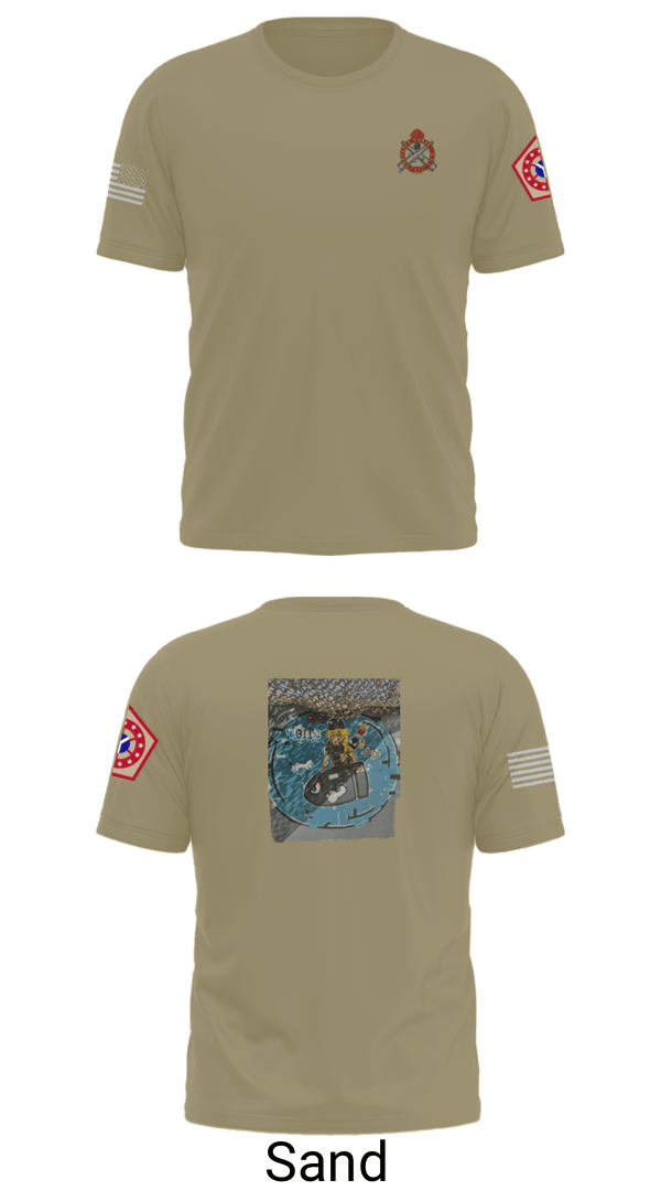 Old School Cotton Feel Shirt, 34th DSB, Army, Teamtime, Team time, sublimation, custom sports apparel, team uniforms, spirit wear, spiritwear, sports uniforms, custom shirts, team store, custom team store, fundraiser sports, apparel fundraiser
