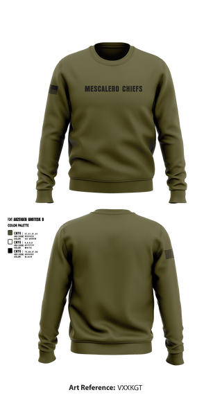 Crew Neck Sweatshirt, Mescalero chiefs, , Teamtime, Team time, sublimation, custom sports apparel, team uniforms, spirit wear, spiritwear, sports uniforms, custom shirts, team store, custom team store, fundraiser sports, apparel fundraiser