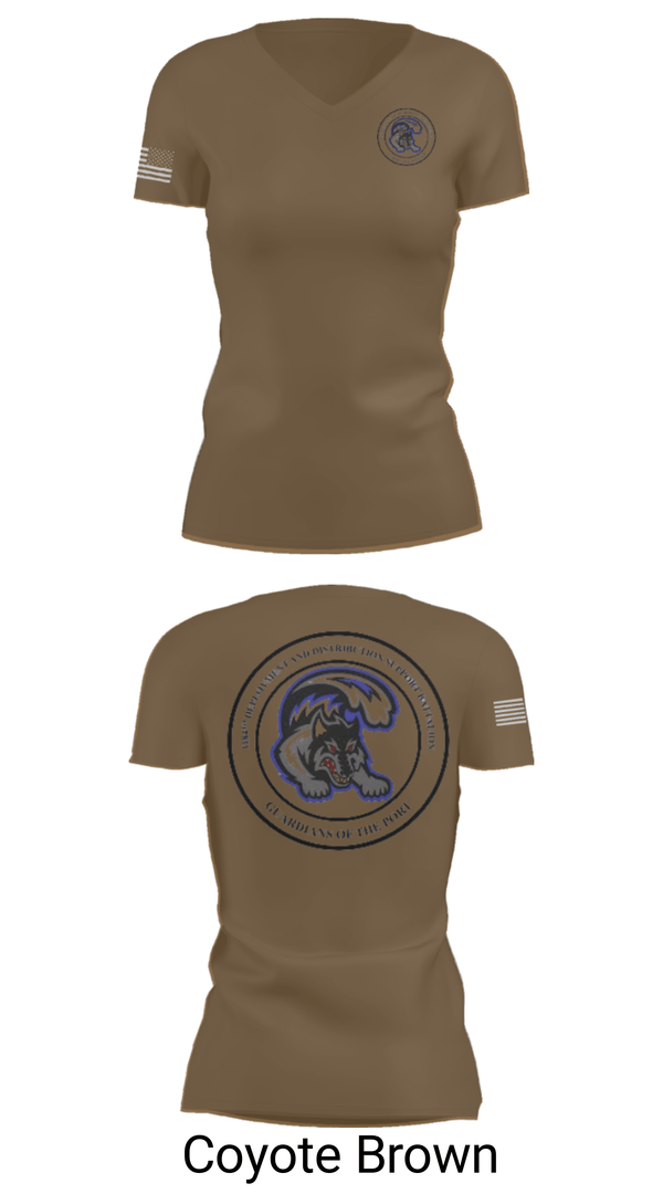 Womens Short Sleeve Vneck Shirt, 1184th DDSB, Army, Teamtime, Team time, sublimation, custom sports apparel, team uniforms, spirit wear, spiritwear, sports uniforms, custom shirts, team store, custom team store, fundraiser sports, apparel fundraiser