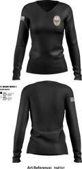 Monument Police Department 10917118 Women's Long Sleeve V-neck Shirt - 6