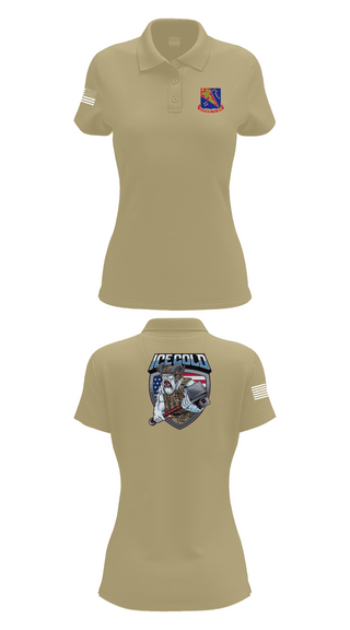 Womens Short Sleeve Performance Polo, BCO, 1163D TFSB, Army, Teamtime, Team time, sublimation, custom sports apparel, team uniforms, spirit wear, spiritwear, sports uniforms, custom shirts, team store, custom team store, fundraiser sports, apparel fundraiser