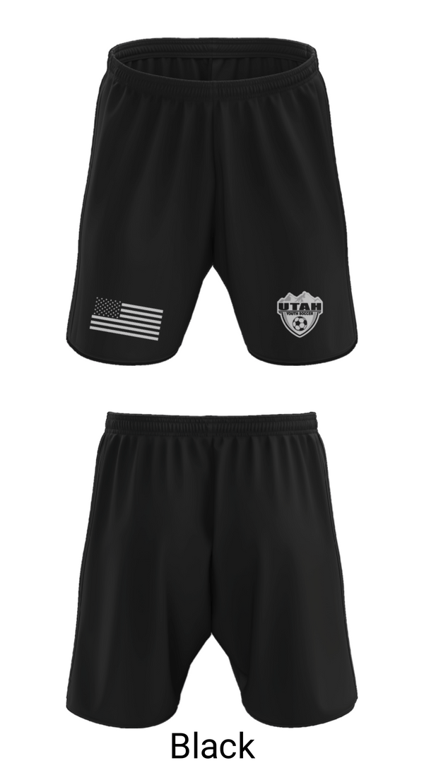 Athletic Shorts With Pockets, Utah Youth Soccer Association, Men's Soccer, Teamtime, Team time, sublimation, custom sports apparel, team uniforms, spirit wear, spiritwear, sports uniforms, custom shirts, team store, custom team store, fundraiser sports, apparel fundraiser