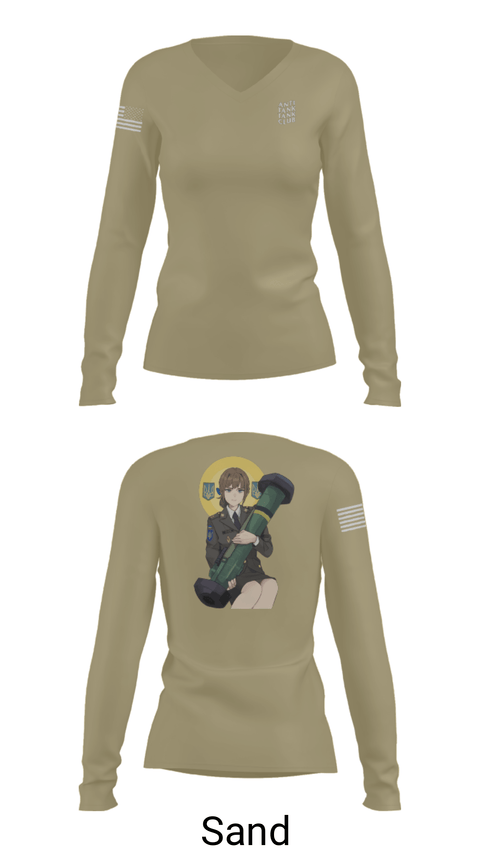 Women's Long Sleeve Vneck Shirt, 3/7, Marines, Teamtime, Team time, sublimation, custom sports apparel, team uniforms, spirit wear, spiritwear, sports uniforms, custom shirts, team store, custom team store, fundraiser sports, apparel fundraiser