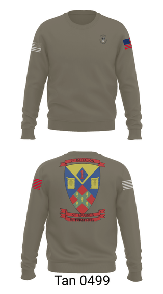 Crew Neck Sweatshirt, 2nd battalion , 5th marines, Marines, Teamtime, Team time, sublimation, custom sports apparel, team uniforms, spirit wear, spiritwear, sports uniforms, custom shirts, team store, custom team store, fundraiser sports, apparel fundraiser