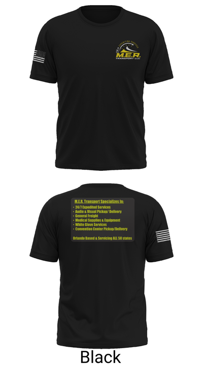 M.E.R. TRANSPORT LLC 858863 Old School Cotton Feel Shirt - 29