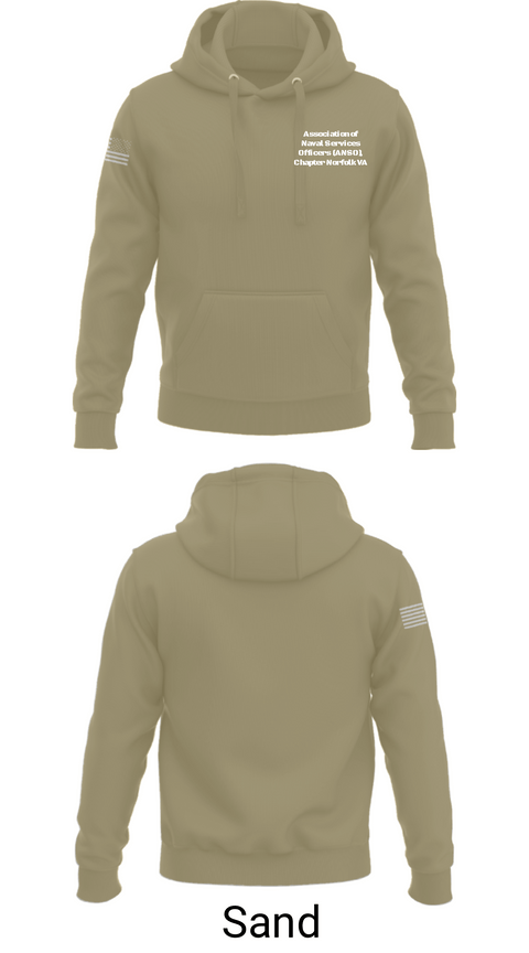 Hoodie, Association of Naval Services Officers (ANSO), Chapter Norfolk VA, Navy, Teamtime, Team time, sublimation, custom sports apparel, team uniforms, spirit wear, spiritwear, sports uniforms, custom shirts, team store, custom team store, fundraiser sports, apparel fundraiser