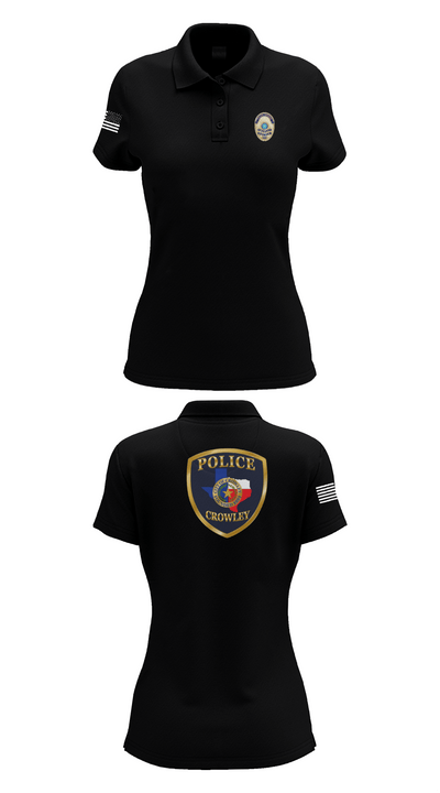 Crowley Police Department 8097883 Women's Short Sleeve Performance Polo  - 33
