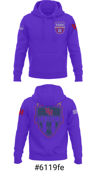 Hoodie, Vestavia Rebels, Men's Soccer, Teamtime, Team time, sublimation, custom sports apparel, team uniforms, spirit wear, spiritwear, sports uniforms, custom shirts, team store, custom team store, fundraiser sports, apparel fundraiser