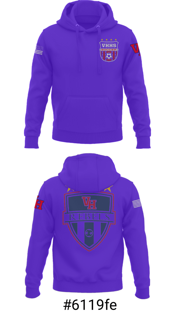 Hoodie, Vestavia Rebels, Men's Soccer, Teamtime, Team time, sublimation, custom sports apparel, team uniforms, spirit wear, spiritwear, sports uniforms, custom shirts, team store, custom team store, fundraiser sports, apparel fundraiser