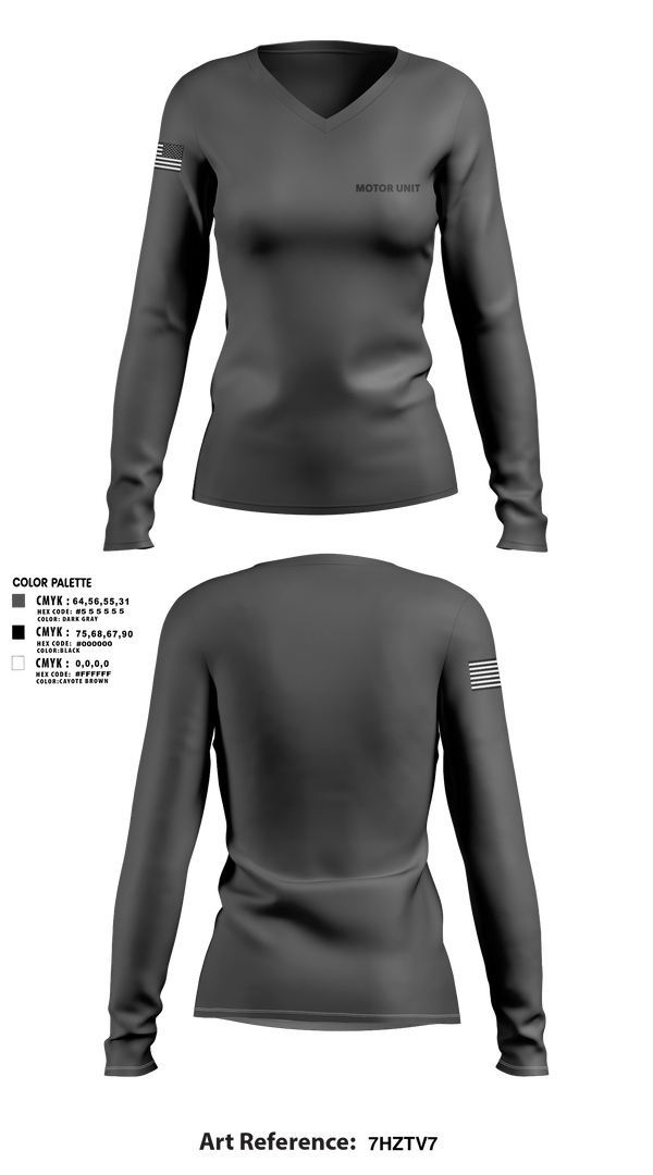 Womens Long Sleeve Vneck Shirt, MOTOR UNIT, Police, Teamtime, Team time, sublimation, custom sports apparel, team uniforms, spirit wear, spiritwear, sports uniforms, custom shirts, team store, custom team store, fundraiser sports, apparel fundraiser