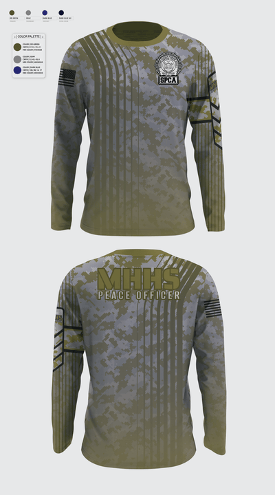 Mohawk Hudson Humane Society, Law Enforcement Division 82748774 Long Sleeve Performance Shirt - 1
