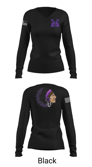 Womens Long Sleeve Vneck Shirt 1, Mount Gilead High School Wrestling, Wrestling, Teamtime, Team time, sublimation, custom sports apparel, team uniforms, spirit wear, spiritwear, sports uniforms, custom shirts, team store, custom team store, fundraiser sports, apparel fundraiser