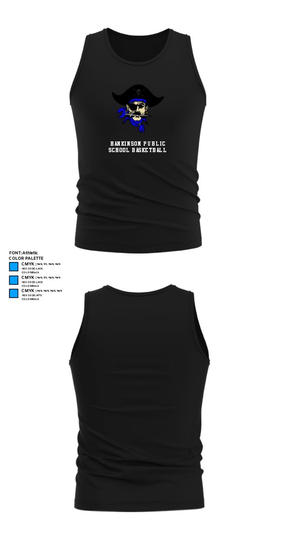 Tank Top, Hankinson Public School Basketball, Men's Basketball, Teamtime, Team time, sublimation, custom sports apparel, team uniforms, spirit wear, spiritwear, sports uniforms, custom shirts, team store, custom team store, fundraiser sports, apparel fundraiser