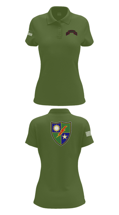 75th Ranger Regiment 53638422 Women's Short Sleeve Performance Polo  - 55