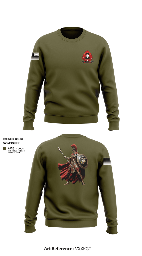 Crew Neck Sweatshirt, 2nd Recon, , Teamtime, Team time, sublimation, custom sports apparel, team uniforms, spirit wear, spiritwear, sports uniforms, custom shirts, team store, custom team store, fundraiser sports, apparel fundraiser