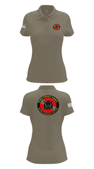 Womens Short Sleeve Performance Polo, Otero County Sheriff, Police, Teamtime, Team time, sublimation, custom sports apparel, team uniforms, spirit wear, spiritwear, sports uniforms, custom shirts, team store, custom team store, fundraiser sports, apparel fundraiser