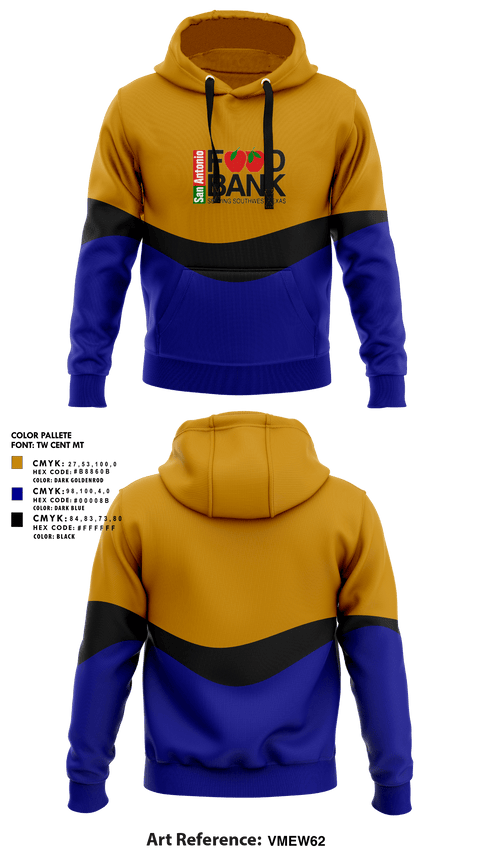 Hoodie, San Antonio Food Bank, , Teamtime, Team time, sublimation, custom sports apparel, team uniforms, spirit wear, spiritwear, sports uniforms, custom shirts, team store, custom team store, fundraiser sports, apparel fundraiser