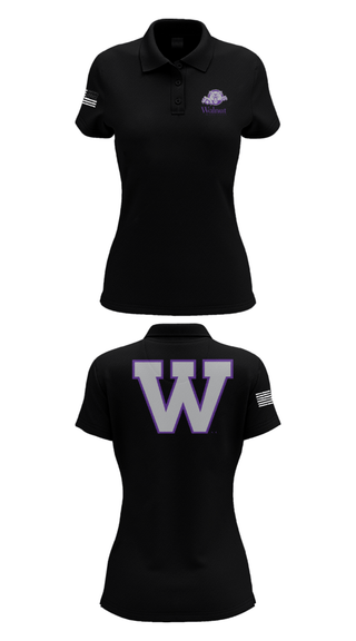 Womens Short Sleeve Performance Polo, Walnut Middle School, Spirit Store, Teamtime, Team time, sublimation, custom sports apparel, team uniforms, spirit wear, spiritwear, sports uniforms, custom shirts, team store, custom team store, fundraiser sports, apparel fundraiser