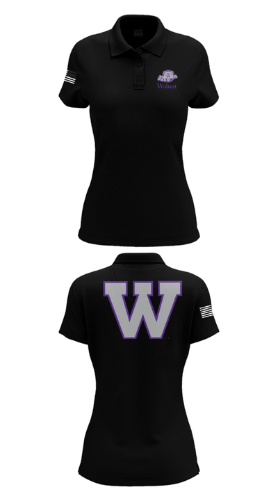 Walnut Middle School 47945312 Women's Short Sleeve Performance Polo  - 36
