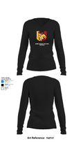 Harding University High School Basketball 22142209 Women's Long Sleeve V-neck Shirt -1 34