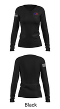 Patriotic Designs & CNC 16336265 Women's Long Sleeve V-neck Shirt - 35