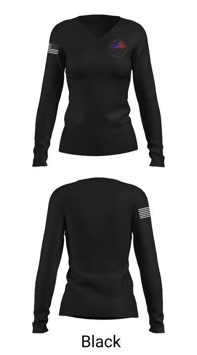 Patriotic Designs & CNC 16336265 Women's Long Sleeve V-neck Shirt - 35
