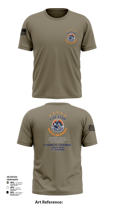 5 Star 18393940 Short Sleeve Performance Shirt - 114