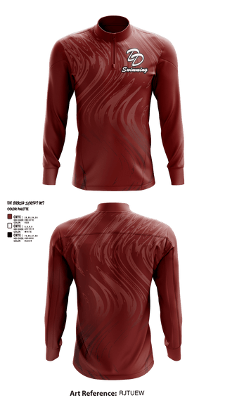 Quarter Zip Jacket, David Douglas High School Swimming, Swimming, Teamtime, Team time, sublimation, custom sports apparel, team uniforms, spirit wear, spiritwear, sports uniforms, custom shirts, team store, custom team store, fundraiser sports, apparel fundraiser