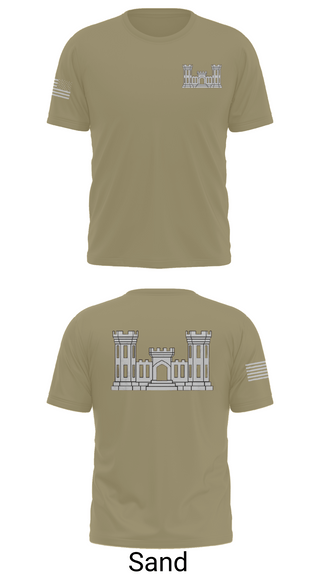 Old School Cotton Feel Shirt, 250TH ENGINEERING COMPANY, National Guard, Teamtime, Team time, sublimation, custom sports apparel, team uniforms, spirit wear, spiritwear, sports uniforms, custom shirts, team store, custom team store, fundraiser sports, apparel fundraiser