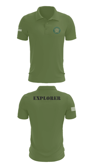 Short Sleeve Performance Polo, BSO Explorers, Police, Teamtime, Team time, sublimation, custom sports apparel, team uniforms, spirit wear, spiritwear, sports uniforms, custom shirts, team store, custom team store, fundraiser sports, apparel fundraiser