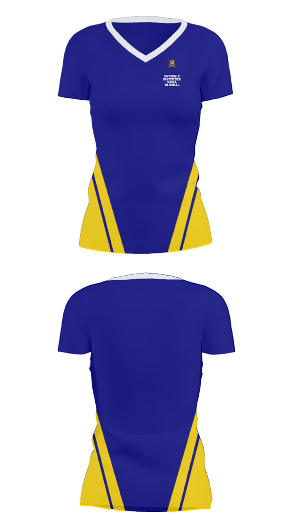 Women's Short Sleeve Vneck Shirt, Riverdale Baptist High School Baseball, Baseball, Teamtime, Team time, sublimation, custom sports apparel, team uniforms, spirit wear, spiritwear, sports uniforms, custom shirts, team store, custom team store, fundraiser sports, apparel fundraiser