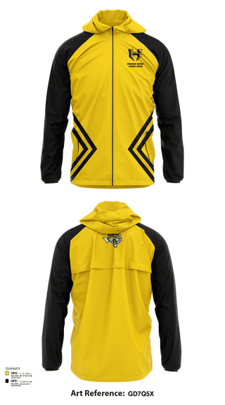 Windbreaker, Hubbard Middle School Cheer, Cheer, Teamtime, Team time, sublimation, custom sports apparel, team uniforms, spirit wear, spiritwear, sports uniforms, custom shirts, team store, custom team store, fundraiser sports, apparel fundraiser