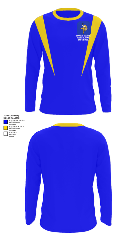 Long Sleeve Performance Shirt, South Tahoe High School Softball, Softball, Teamtime, Team time, sublimation, custom sports apparel, team uniforms, spirit wear, spiritwear, sports uniforms, custom shirts, team store, custom team store, fundraiser sports, apparel fundraiser