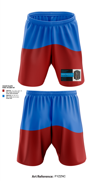 Hvac pros llc 478535 Athletic Shorts With Pockets - 1