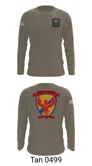 Long Sleeve Performance Shirt, B-Co 122 ASB, Army, Teamtime, Team time, sublimation, custom sports apparel, team uniforms, spirit wear, spiritwear, sports uniforms, custom shirts, team store, custom team store, fundraiser sports, apparel fundraiser